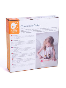 CLASSIC WORLD Drewniany Tort Urodzinowy do Krojenia 19el.