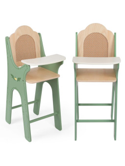 CLASSIC WORLD Drewniane Krzesełko Vintage do Karmienia dla Lalek