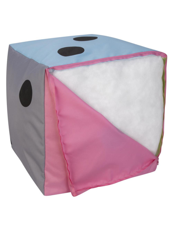 Kostka edukacyjna pastelowa XXL Kropki