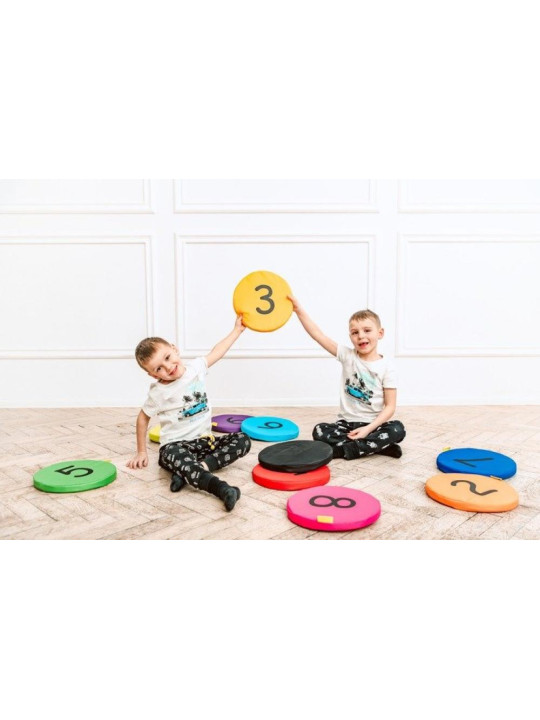 Poduszki EKOSKÓRA 3cm zestaw Liczby 31-40 zestaw 10 szt. AKSON