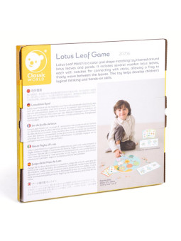 CLASSIC WORLD Gra Sensoryczna Liść Lotosu Dopasuj Kształty i Kolory