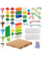 MASTERKIDZ Drewniana Tablica STEM Wolnostojąca + Akcesoria MASTERKIDZ Drewniana Tablica STEM Wolnostojąca + Akcesoria
