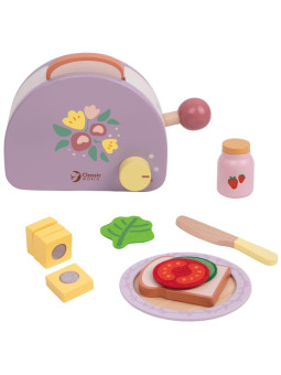 CLASSIC WORLD Drewniany Toster Śniadaniowy z Akcesoriami 13 el.