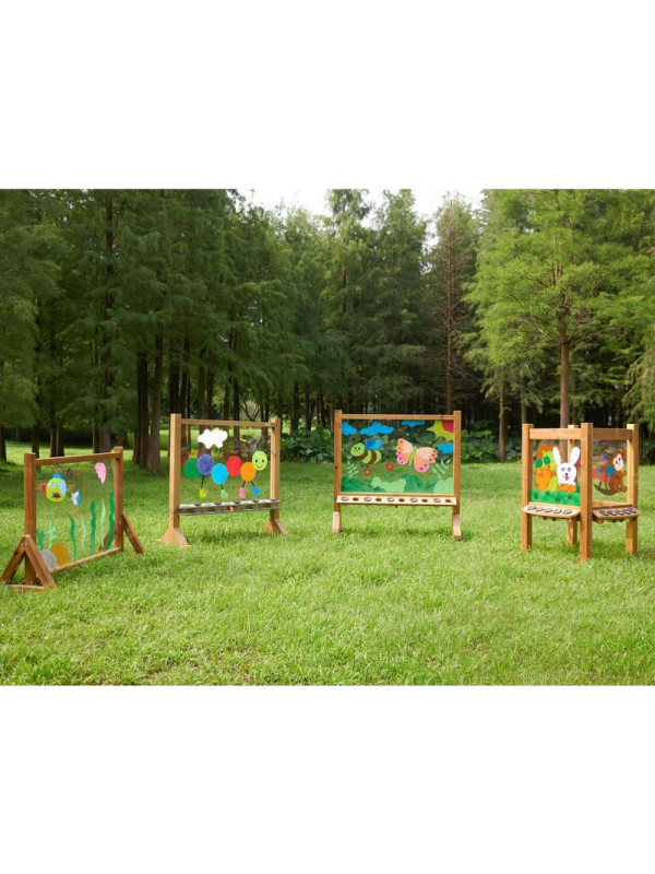 MASTERKIDZ 4 Stronna Tablica Przezroczysta Akrylowa Do Malowania + Kubeczki