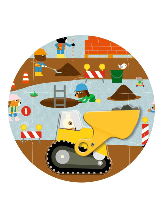 Puzzle kartonowe gigant PLAC BUDOWY DJ07167 Puzzle kartonowe gigant PLAC BUDOWY DJ07167