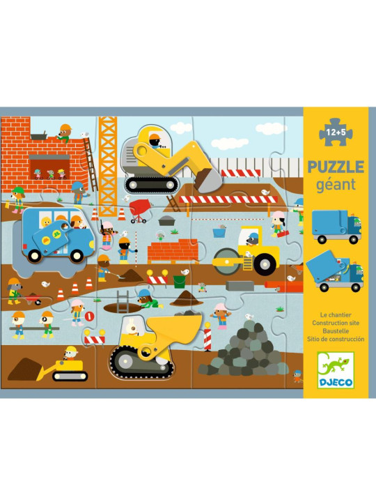 Puzzle kartonowe gigant PLAC BUDOWY DJ07167 Puzzle kartonowe gigant PLAC BUDOWY DJ07167