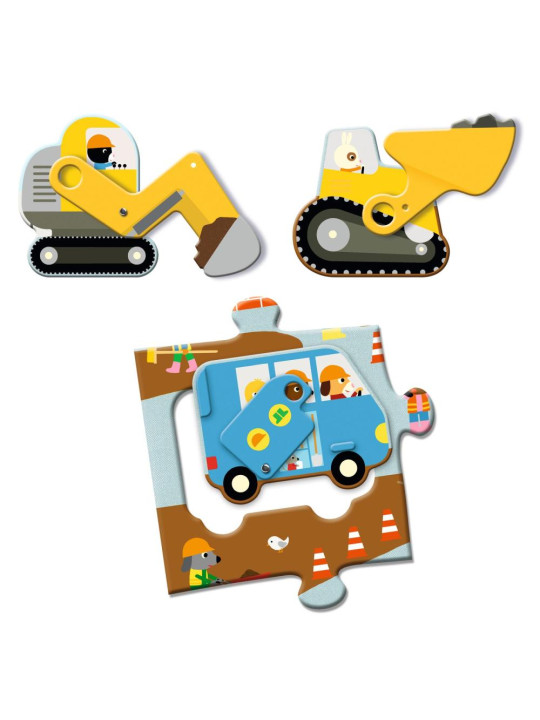 Puzzle kartonowe gigant PLAC BUDOWY DJ07167 Puzzle kartonowe gigant PLAC BUDOWY DJ07167