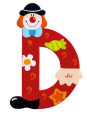 Drewniana literka. Klaun "D", Sevi Drewniana literka. Klaun "D", Sevi