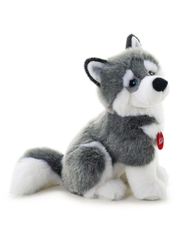 Maskotka dla dzieci. Piesek husky, 34 cm, Trudi