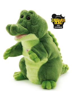 Pacynka na rękę, pluszowa maskotka. Krokodyl, Trudi