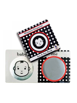 Zabawka dla niemowląt, książeczka z tektury. Zobacz i powiedz, Manhattan Toy