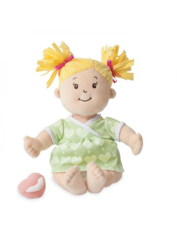 Przytulanki dla dzieci, lalki. Blondynka ze smoczkiem, Manhattan Toy, Baby Stella