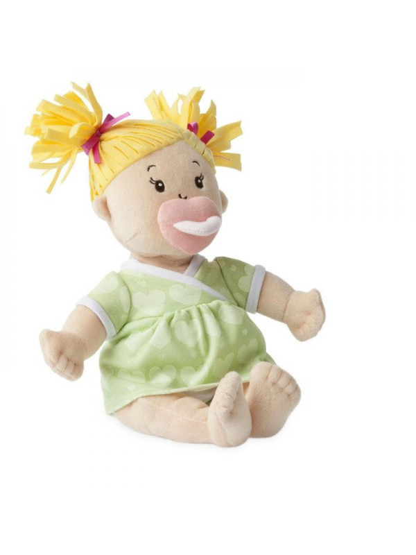 Przytulanki dla dzieci, lalki. Blondynka ze smoczkiem, Manhattan Toy, Baby Stella