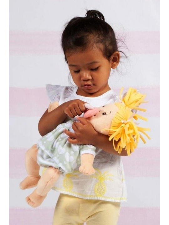 Przytulanki dla dzieci, lalki. Blondynka ze smoczkiem, Manhattan Toy, Baby Stella