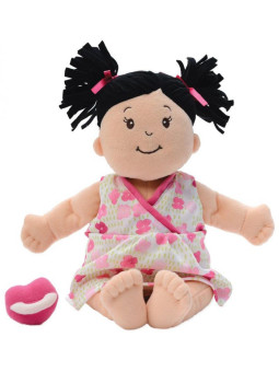 Przytulanki dla dzieci, lalki. Brunetka ze smoczkiem, Manhattan Toy, Baby Stella