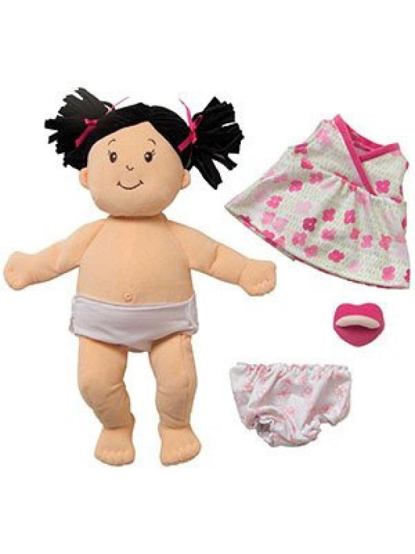 Przytulanki dla dzieci, lalki. Brunetka ze smoczkiem, Manhattan Toy, Baby Stella