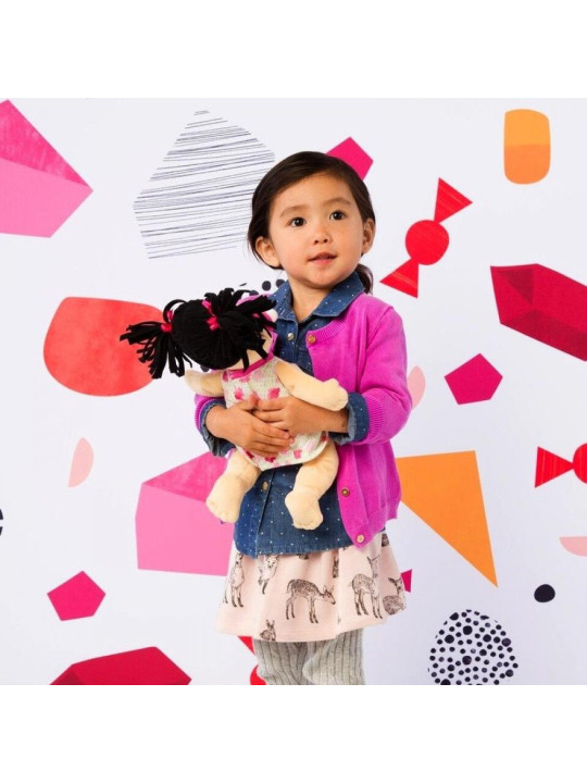 Przytulanki dla dzieci, lalki. Brunetka ze smoczkiem, Manhattan Toy, Baby Stella