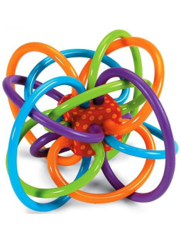 Zabawka dla niemowląt. Kolorowe pętle, Manhattan Toy