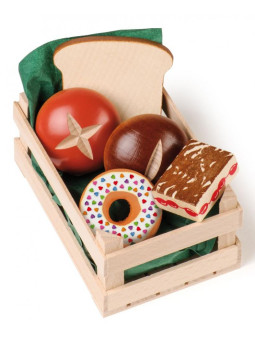 Zestaw pieczywa w skrzyneczce, Erzi