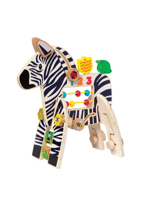 Kostka edukacyjna Safari z zebrą Manhattan Toy