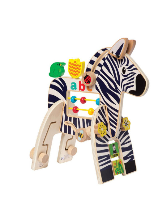 Kostka edukacyjna Safari z zebrą Manhattan Toy