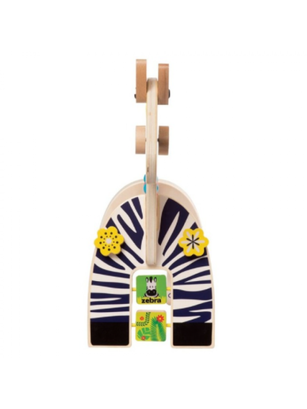 Kostka edukacyjna Safari z zebrą Manhattan Toy