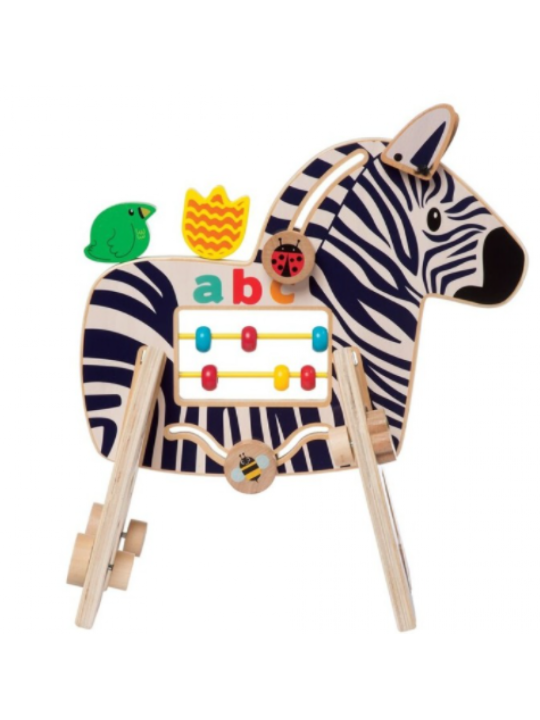 Kostka edukacyjna Safari z zebrą Manhattan Toy
