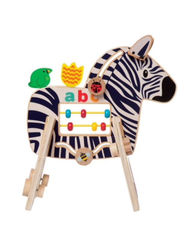 Kostka edukacyjna Safari z zebrą Manhattan Toy