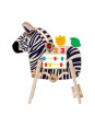 Kostka edukacyjna Safari z zebrą Manhattan Toy Kostka edukacyjna Safari z zebrą Manhattan Toy
