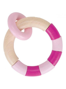 Różowa grzechotka dotykowa Pierścień Heimess