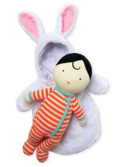 Lalka dla dzieci i śpiworek Krolik Nel Manhattan Toy