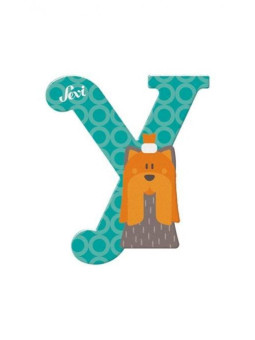 Drewniana literka Yorkshire pies "Y" Sevi