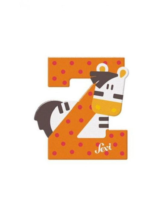 Drewniana literka Zebra "Z" Sevi