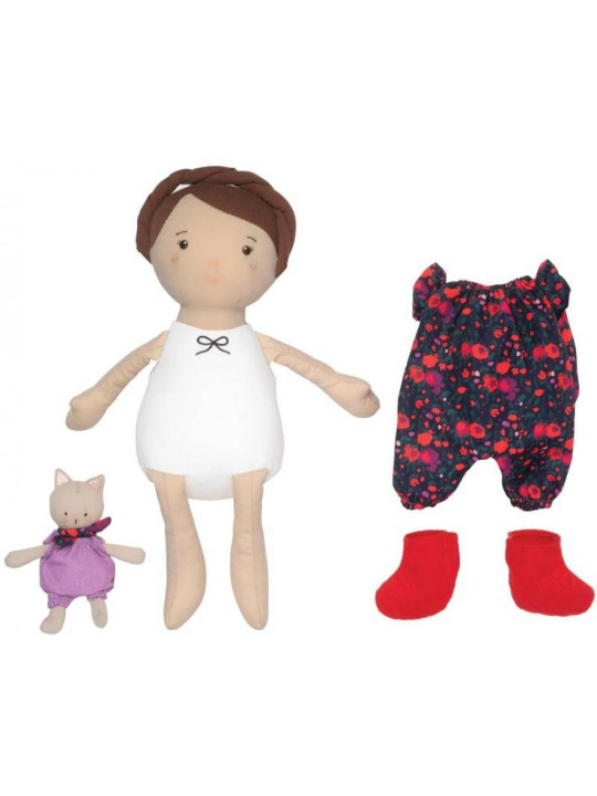 Freddie lalka z małym przyjacielem kotkiem Manhattan Toy