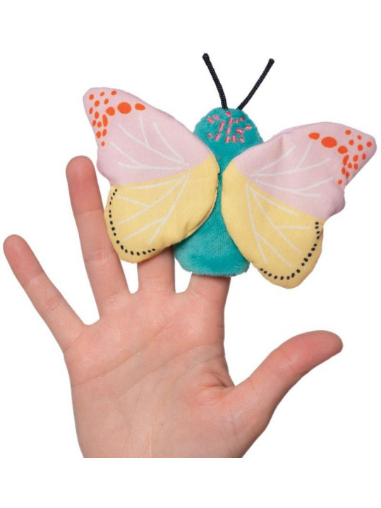 Zestaw 3 pacynek na palce Motyle Natural Historian Manhattan Toy