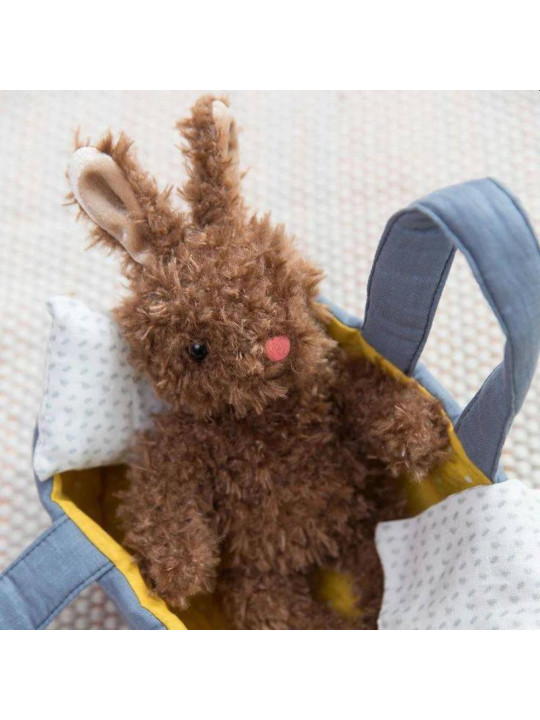 Pluszowa zabawka Moppettes Króliczek w gondoli Manhattan Toy