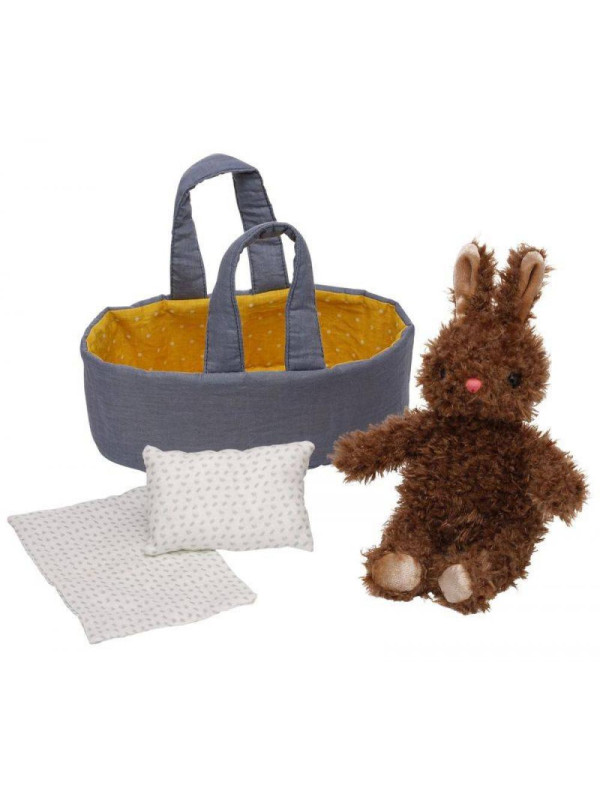 Pluszowa zabawka Moppettes Króliczek w gondoli Manhattan Toy
