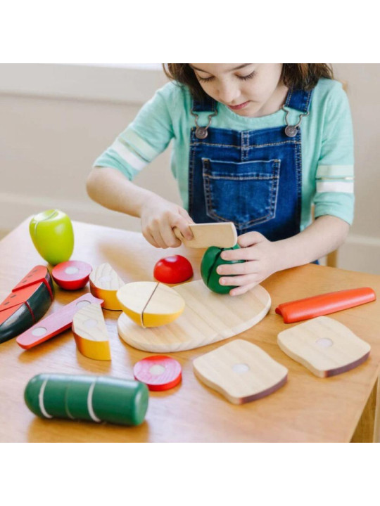 Drewniana żywność do krojenia Cutting Food Melissa & Doug