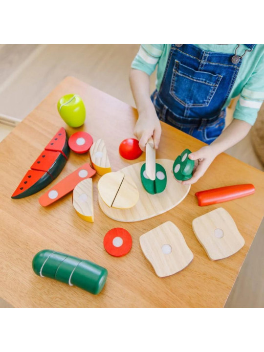 Drewniana żywność do krojenia Cutting Food Melissa & Doug