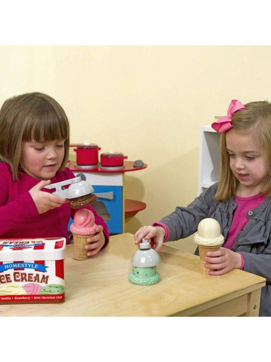 Drewniany zestaw lodów gałkowych Scoop & Stack Melissa & Doug