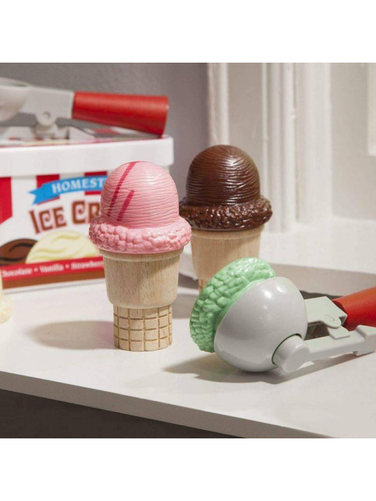 Drewniany zestaw lodów gałkowych Scoop & Stack Melissa & Doug