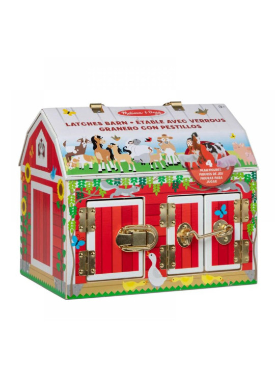 Drewniana stodoła z zamkami Melissa & Doug