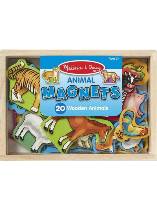 Drewniane magnesy Zwierzęta 20 sztuk Melissa & Doug