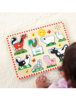 Układanka Gospodarstwo z efektami dźwiękowymi Melissa & Doug