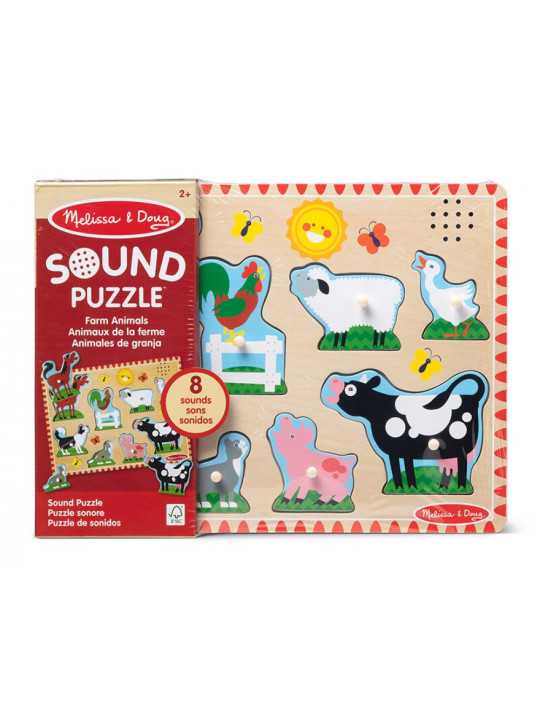 Układanka Gospodarstwo z efektami dźwiękowymi Melissa & Doug