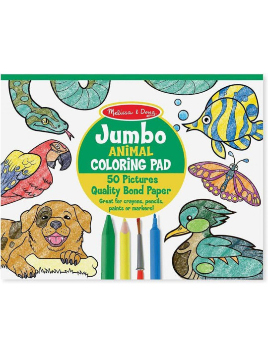 Jumbo kolorowanka Zwierzęta Melissa & Doug