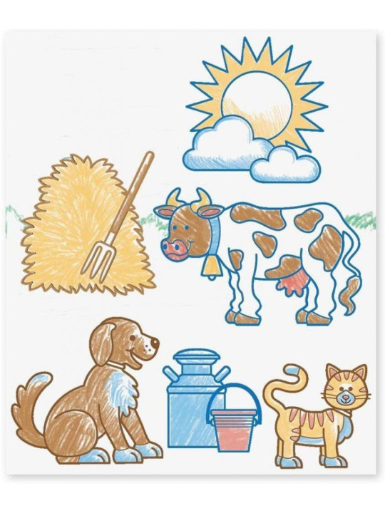 Drewniane stempelki Farma Melissa & Doug