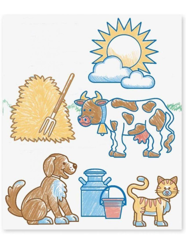 Drewniane stempelki Farma Melissa & Doug