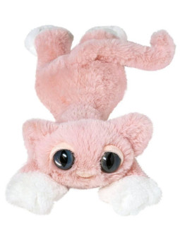 Pluszak dla dzieci. Różowy kot z dużymi oczami, Manhattan Toy