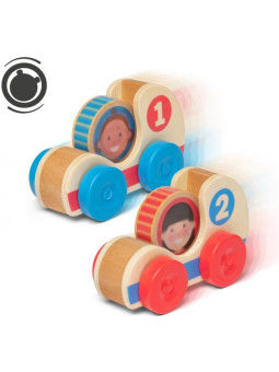 Drewniane samochody wyścigowe GO Tots Melissa and Doug